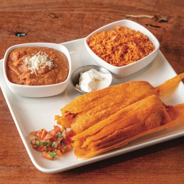 2 Beef Tamales.