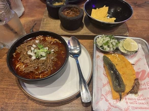 1 Quesabirrias & Ramen Soup.